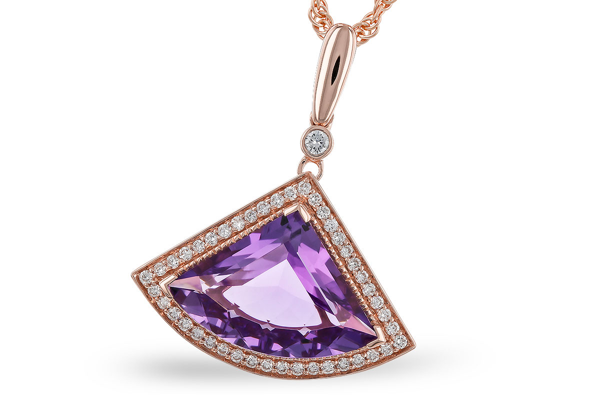 H283-84468: NECKLACE 2.80 AMETHYST 2.97 TGW