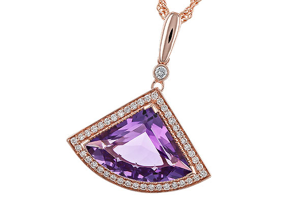 H283-84468: NECKLACE 2.80 AMETHYST 2.97 TGW