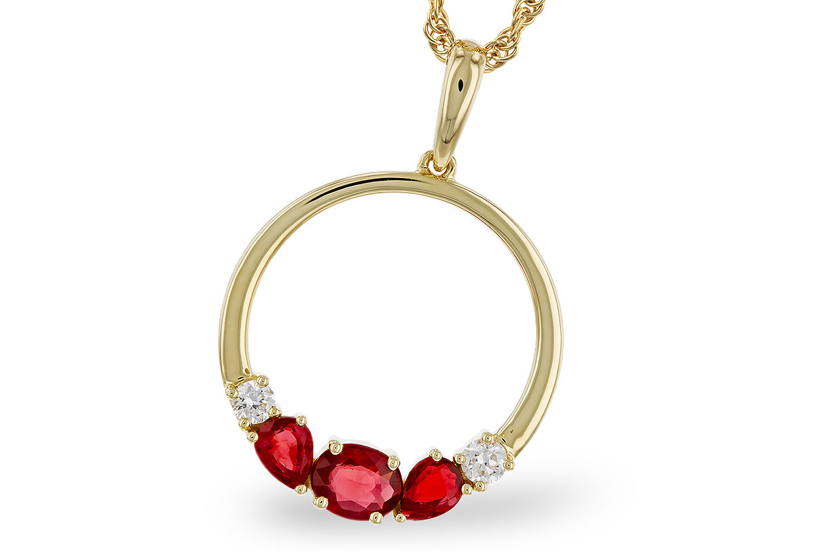 H283-86341: NECKLACE .79 RUBY .89 TGW