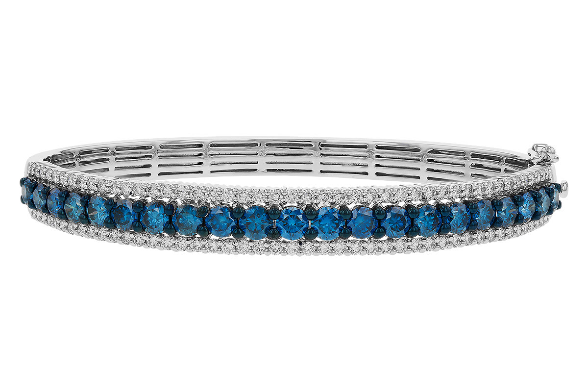H283-87241: BANGLE 4.05 BLUE DIAS 5.50 TW