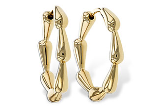 H283-88141: GOLD EARRINGS (21MM)