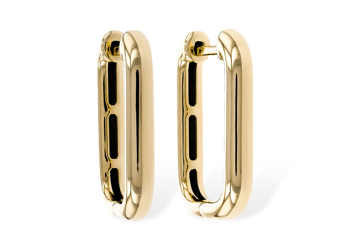 H283-88177: GOLD EARRINGS (18MM)