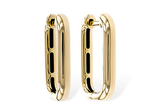 H283-88177: GOLD EARRINGS (18MM)