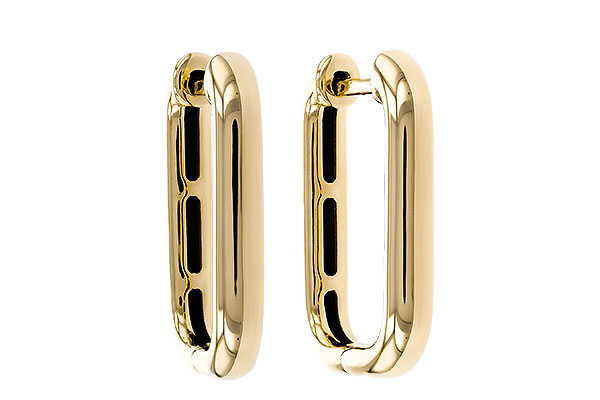 H283-88177: GOLD EARRINGS (18MM)