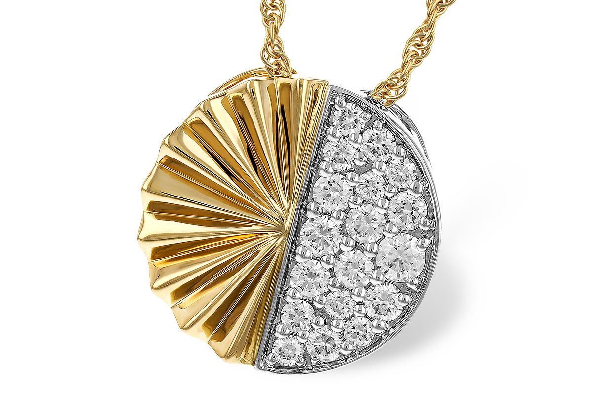 H283-89004: NECKLACE .50 TW