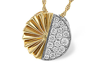 H283-89004: NECKLACE .50 TW