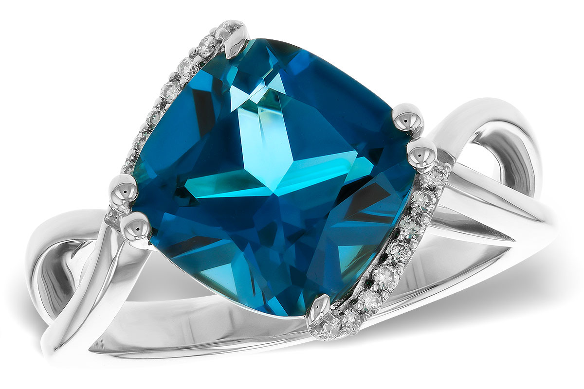 H283-89050: LDS RG 4.42 LONDON BLUE TOPAZ 4.50 TGW (10MM LBT)