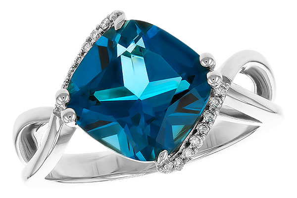 H283-89050: LDS RG 4.42 LONDON BLUE TOPAZ 4.50 TGW (10MM LBT)