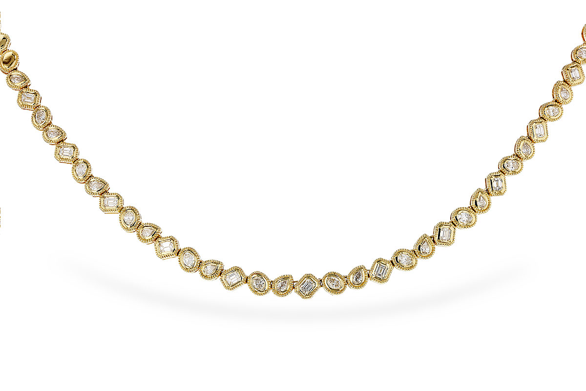 H283-89986: NECKLACE 2.25 TW FANCY CUT DIAS (17.25")