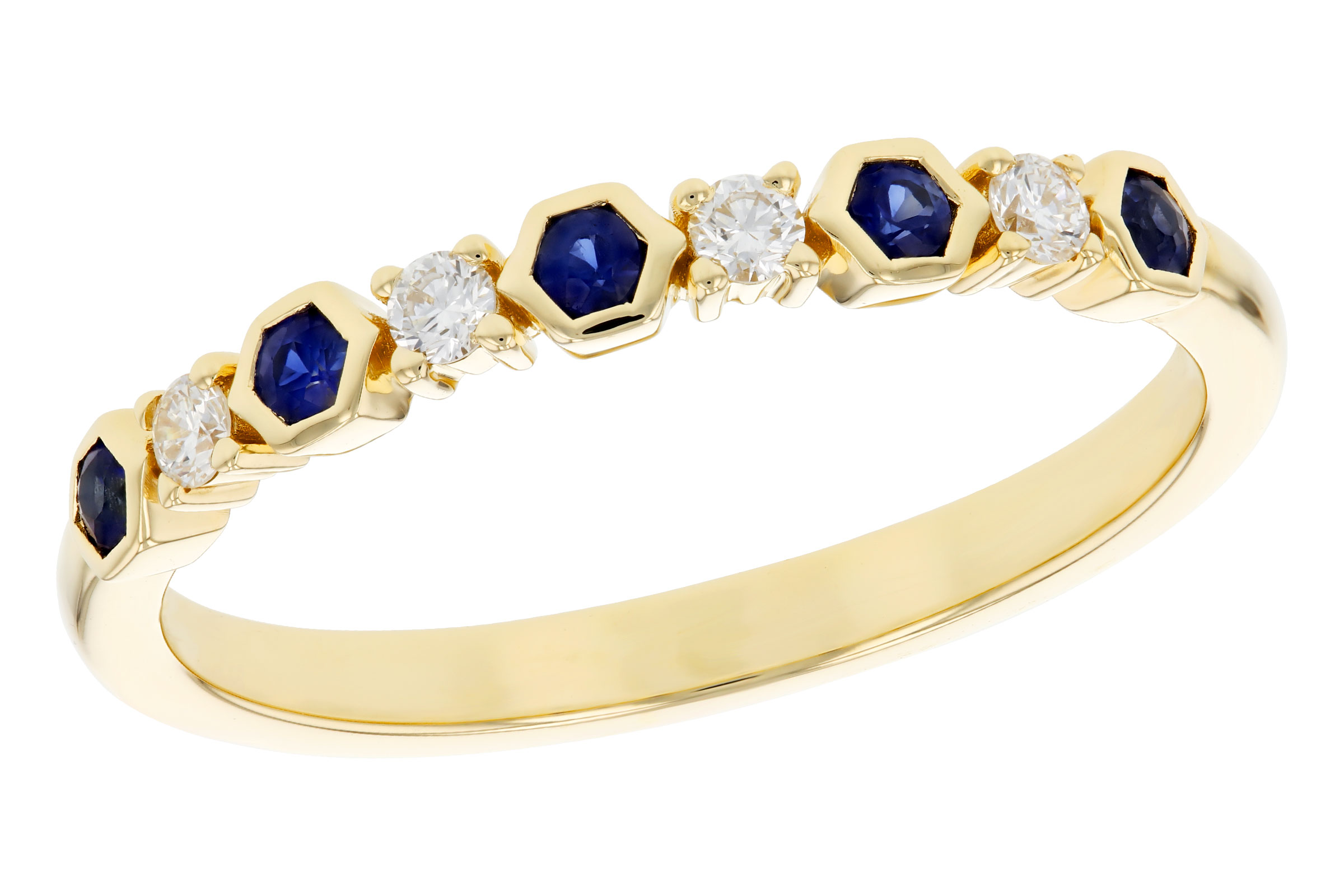 H284-76313: LDS WED RG .14 TW SAPPHIRE .24 TGW