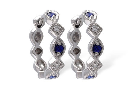 K010-19004: EARRINGS .20 SAPP .25 TGW