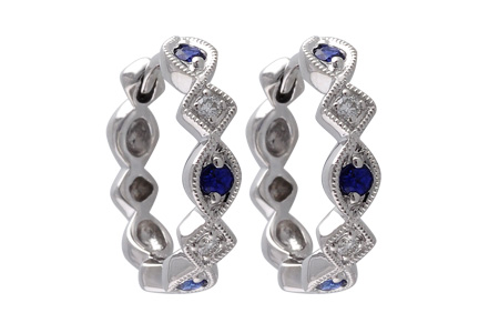 K010-19004: EARRINGS .20 SAPP .25 TGW