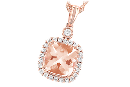 K195-66322: NECK 1.09 MORGANITE 1.26 TGW (7MM MORG)