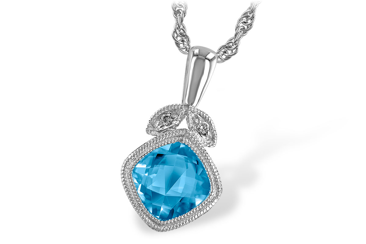 K195-70859: NECK 1.05 BLUE TOPAZ 1.06 TGW