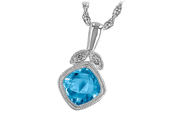 K195-70859: NECK 1.05 BLUE TOPAZ 1.06 TGW