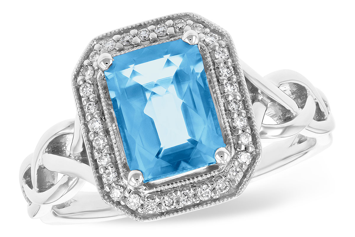 K196-58104: LDS RG 1.77 BLUE TOPAZ 1.88 TGW