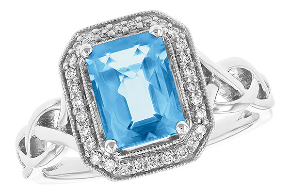 K196-58104: LDS RG 1.77 BLUE TOPAZ 1.88 TGW