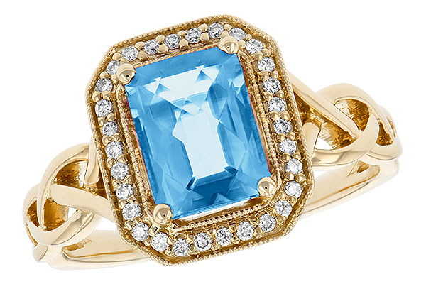 K196-58104: LDS RG 1.77 BLUE TOPAZ 1.88 TGW