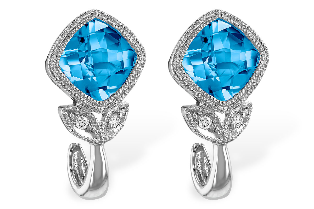 K196-61795: EARR 2.12 BLUE TOPAZ 2.14 TGW