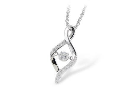 K197-48095: NECKLACE .33 TW
