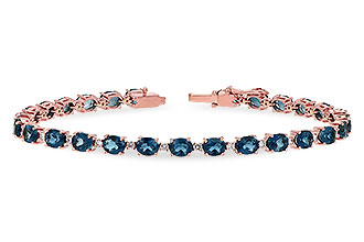 K198-39013: BRACELET 8.97 LONDON BLUE TPZ 9.55 TGW