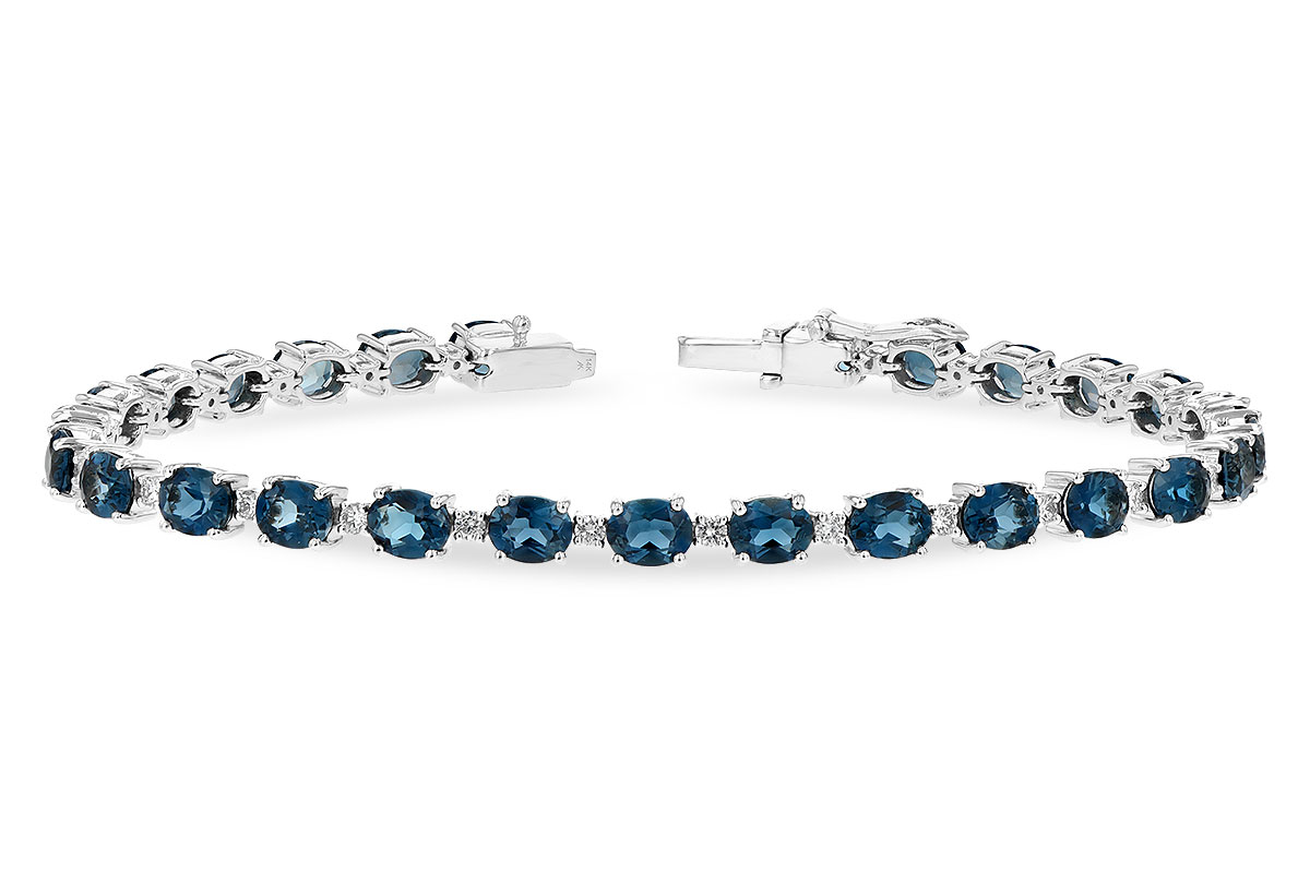 K198-39013: BRACELET 8.97 LONDON BLUE TPZ 9.55 TGW