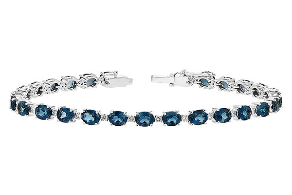 K198-39013: BRACELET 8.97 LONDON BLUE TPZ 9.55 TGW