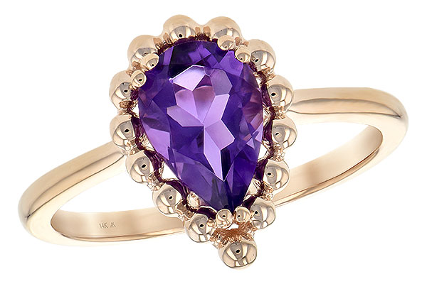 K198-40886: LDS RING 1.06 CT AMETHYST