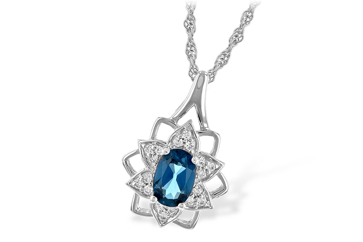 K198-43559: NECK .47 BLUE TOPAZ .56 TGW