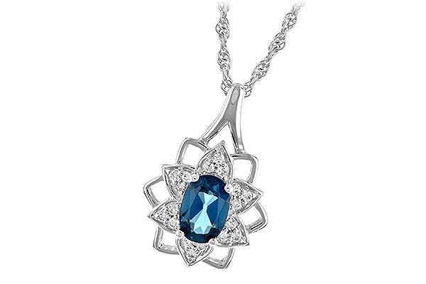 K198-43559: NECK .47 BLUE TOPAZ .56 TGW