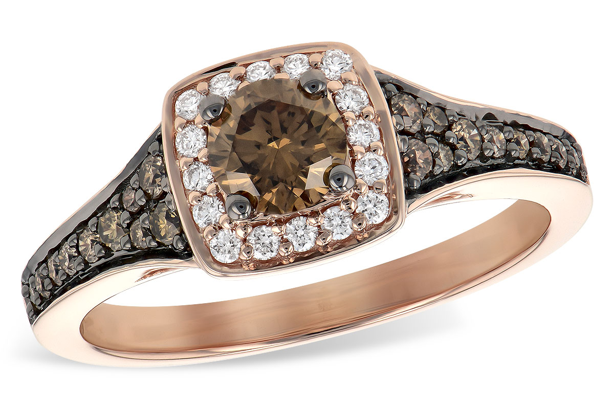 K199-32704: LDS RG .40 BROWN DIA CTR .70 TW