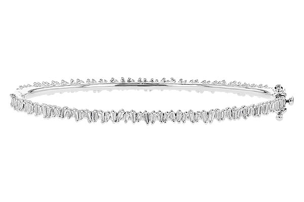 K282-01777: BANGLE .75 TW BAGUETTE DIAS
