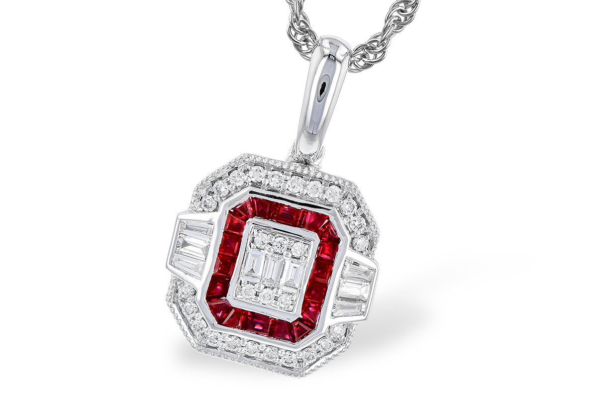 K282-91741: NECK .29 TW RUBY .48 TGW