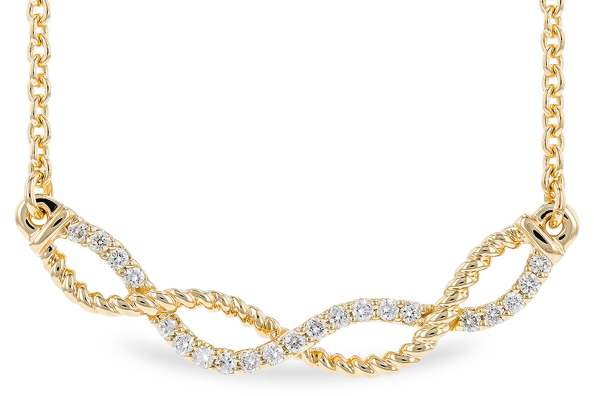 K282-92686: NECKLACE .12 TW (18")