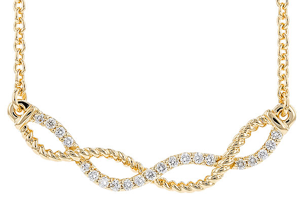 K282-92686: NECKLACE .12 TW (18")