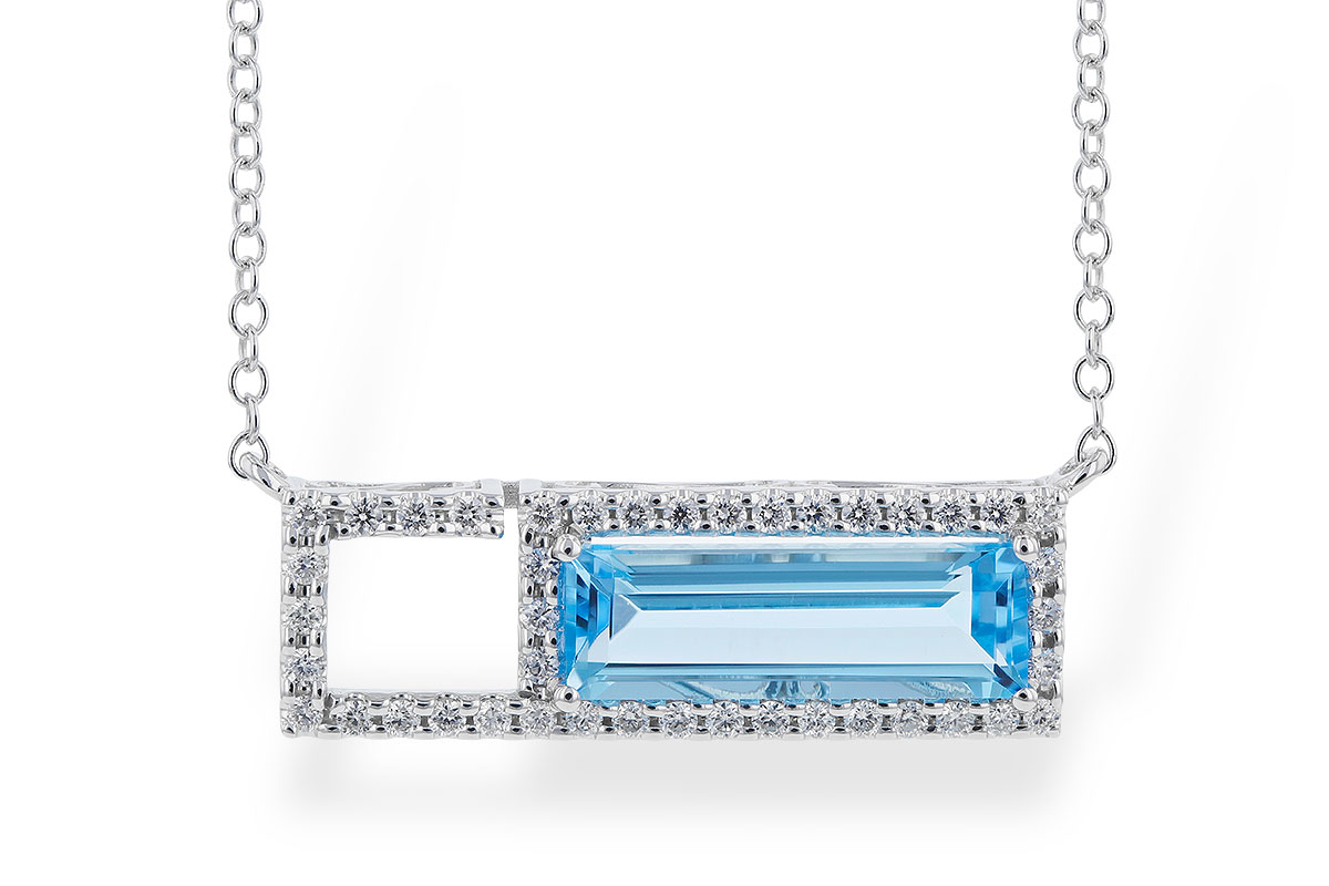 K282-93577: NECK 1.44 BLUE TOPAZ 1.60 TGW