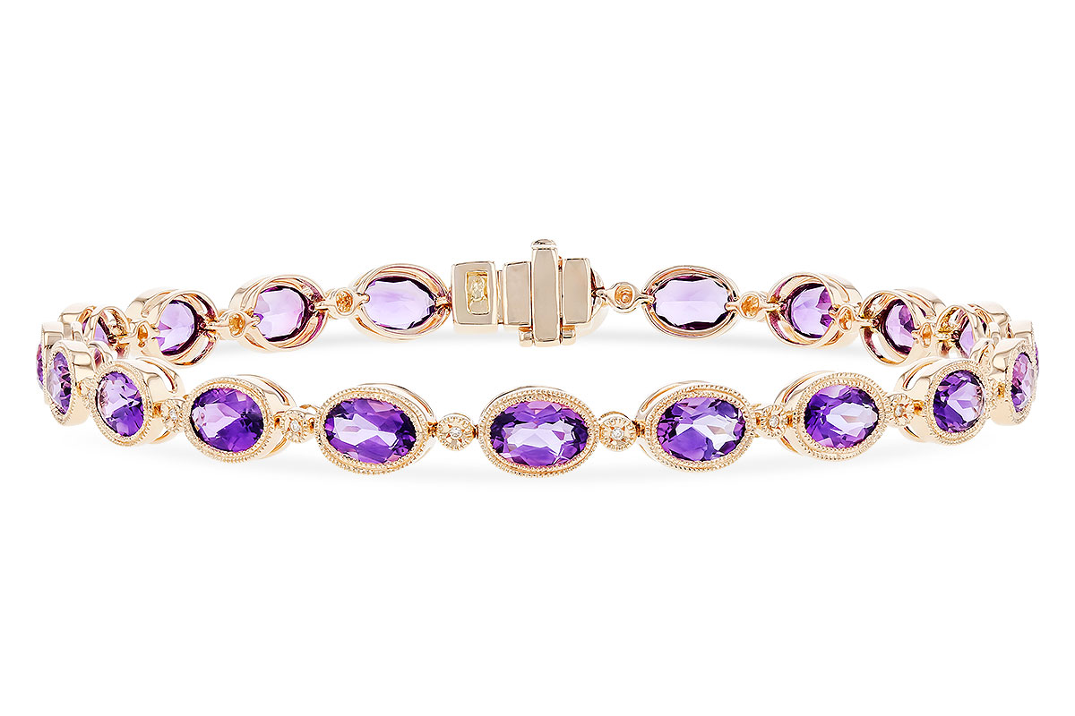 K282-93613: BRACELET 6.86 TW AMETHYST 6.90 TGW