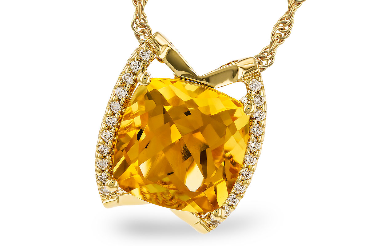 K282-96359: NECKLACE 3.74 CITRINE 3.85 TGW (10MM CIT)