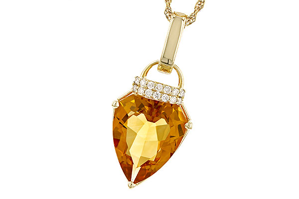 K282-98168: NECKLACE 3.12 CITRINE 3.18 TGW (12x10MM CIT)