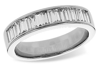K283-82704: LDS DIA WED RG .70 TW BAGUETTES