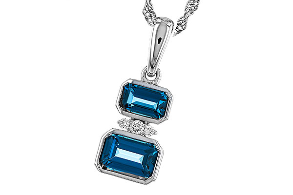 K283-84513: NECK .95 TW LONDON BLUE TOPAZ .98 TGW