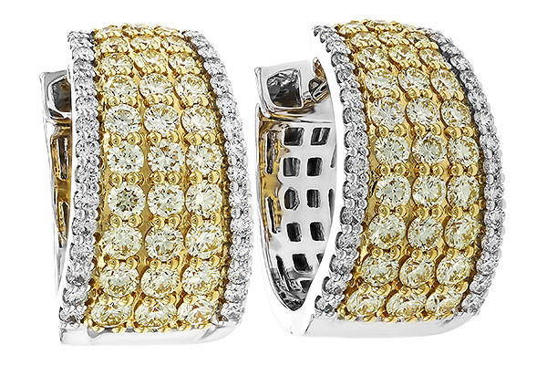 K283-87259: EARRINGS 1.52 YELLOW DIAS 1.96 TW