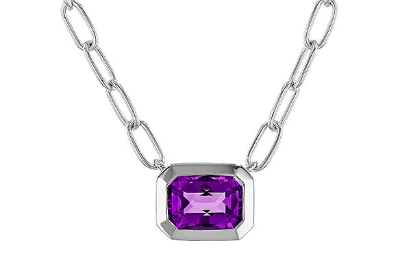 K283-88168: NECKLACE .82 AMETHYST (18")
