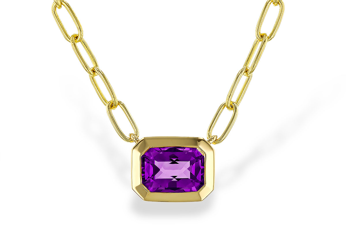 K283-88168: NECKLACE .82 AMETHYST (18")