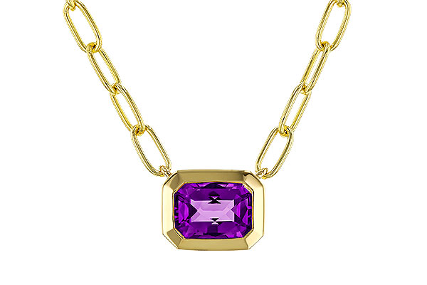 K283-88168: NECKLACE .82 AMETHYST (18")