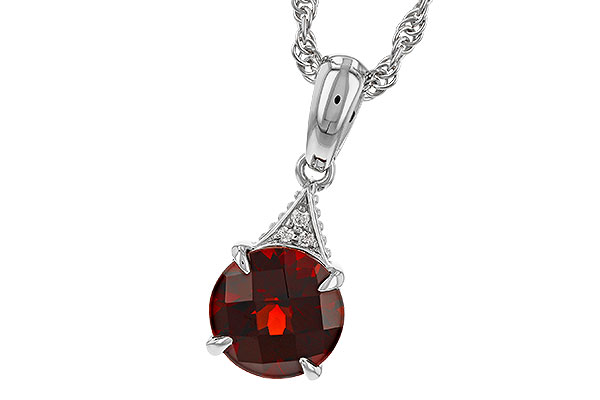 K283-89022: NECK 1.46 GARNET 1.47 TGW (7MM RD)