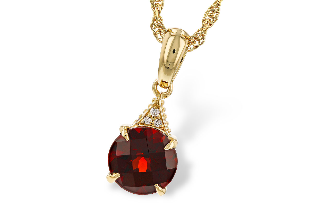 K283-89022: NECK 1.46 GARNET 1.47 TGW (7MM RD)