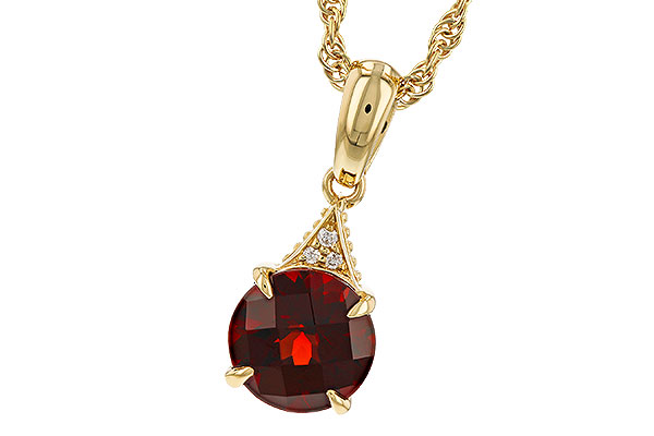 K283-89022: NECK 1.46 GARNET 1.47 TGW (7MM RD)