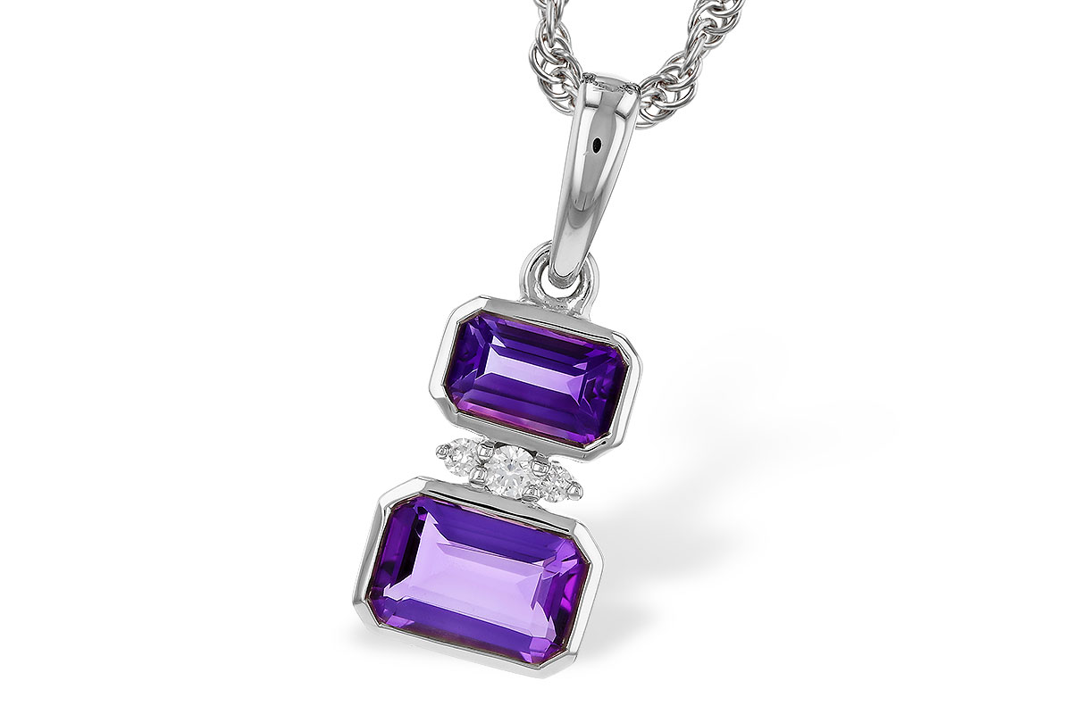 K283-90850: NECK .72 TW AMETHYST .75 TGW