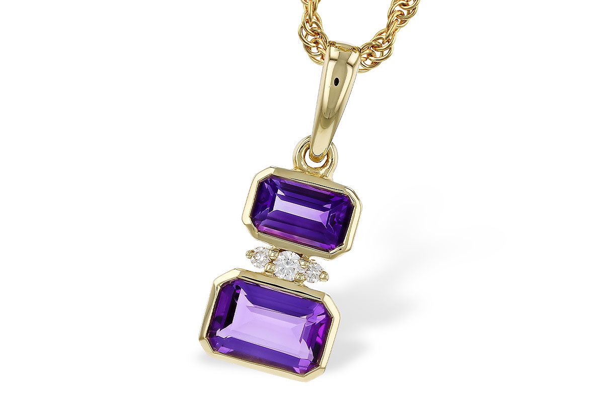 K283-90850: NECK .72 TW AMETHYST .75 TGW